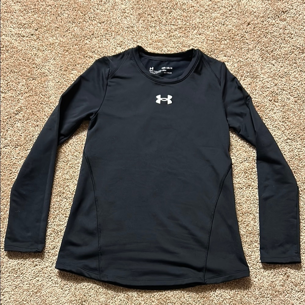 Under Armour Black Kids Long Sleeve Shirt